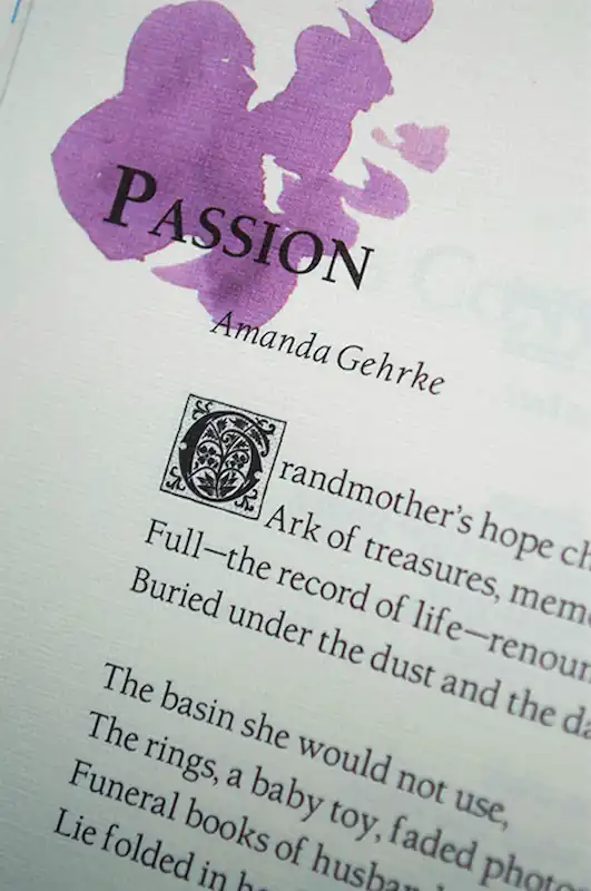 An excerpt from The Tower Light poetry and prose print publication